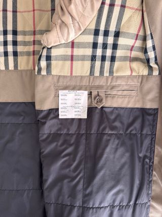 Chaqueta Burberry Clásica Beige Talla 50