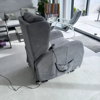 Sillón relax elevador eléctrico gris