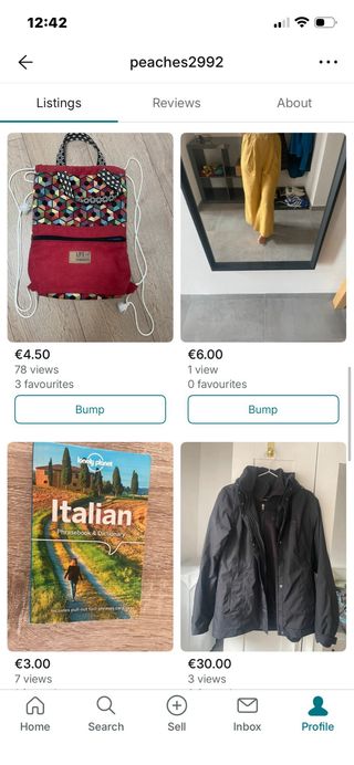 Ropa en venta Talla XS-M