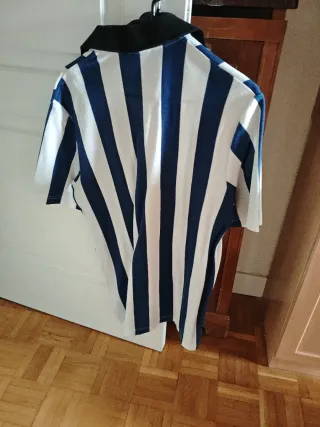 Polo Lacoste Live Talla S Rayas Azul/Blanco