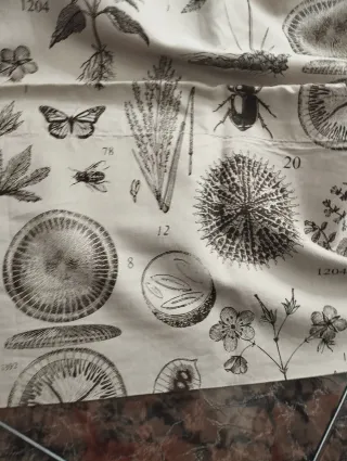 Cortinas beige y marrón