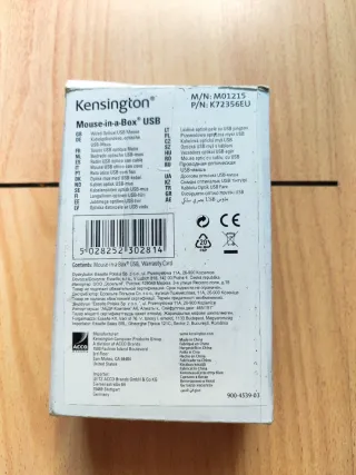 Ratón Kensington USB Negro sin usar