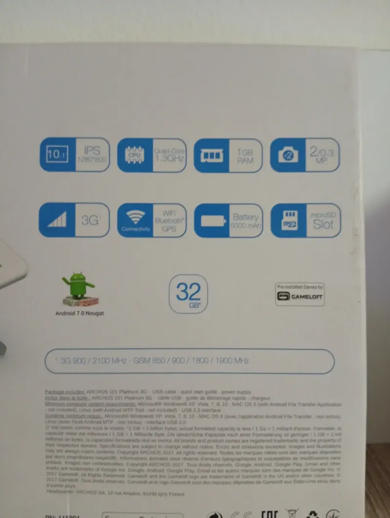Tablet Archos Negra - Pantalla Rota afbeelding 2
