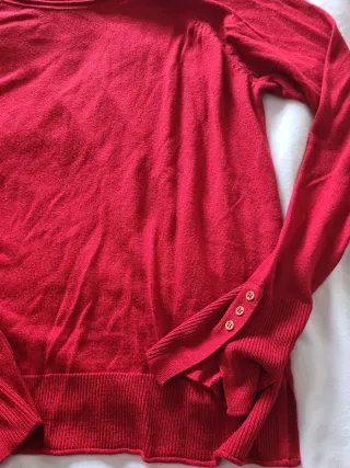 Jersey fino rojo Stradivarius Talla M