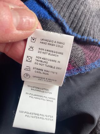 Cardigan Seventy in lana e pizzo tg.44