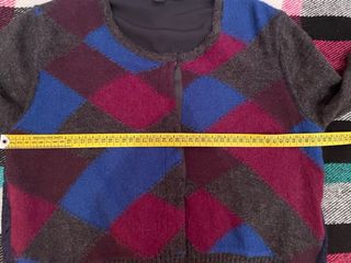 Cardigan Seventy in lana e pizzo tg.44