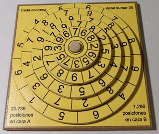 Juego de sumar con 5 discos