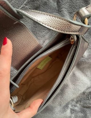 Borsa a tracolla argento