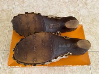 Sandalias Zueco Cuero Cheis Talla 37