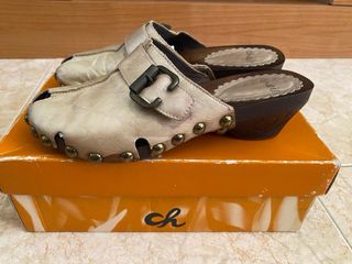 Sandalias Zueco Cuero Cheis Talla 37