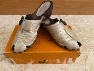 Sandalias Zueco Cuero Cheis Talla 37