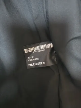 Chaqueta Biker Piel Sintética Pull&Bear Negra