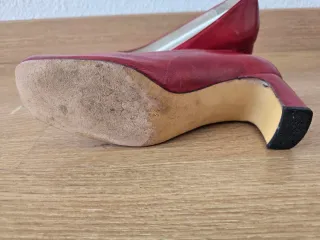 Zapatos de salón piel rojos T36