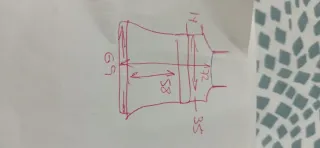 Vestido de mujer con tirantes y estampado.  Medida