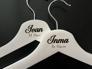 Perchas personalizadas boda | Novia y Novio