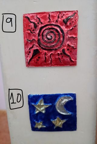 Cuadros decorativos metal y papel