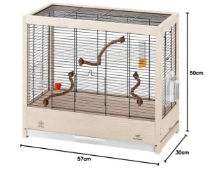 Jaula Ferplast para Pájaros Madera y Metal