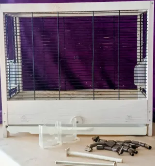 Jaula Ferplast para Pájaros Madera y Metal