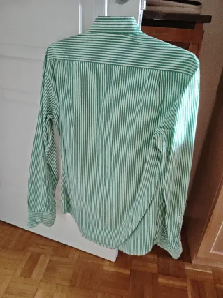 Camisa Rayas Verdes y Blancas Purificación García