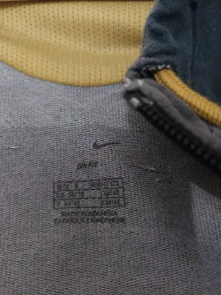 Sudadera Nike Talla L Azul y Dorada