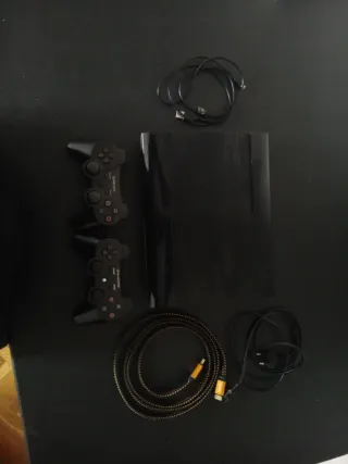 Consola PS3 Sony Negra + 2 Mandos