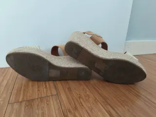 Alpargatas MaryPaz Camel y Blanco T.37