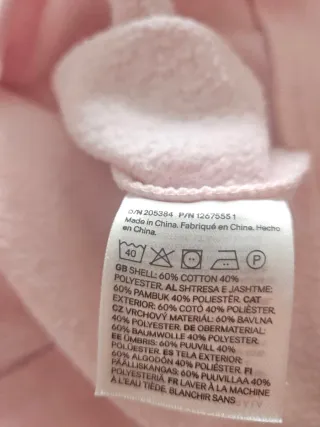 Sudadera rosa PARIS CLUB un poco oversize