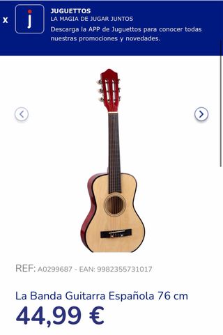 Guitarra Juguetes 76cm Casi Nueva