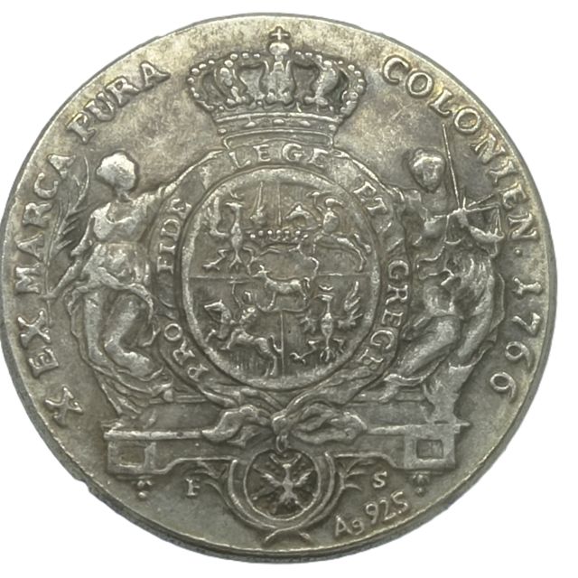 REP MONETA STANISLAUS TALLER 1766 AUGUSTUS POLONIA