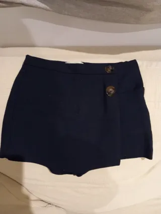 Falda pantalón azul marino Zara T10-12