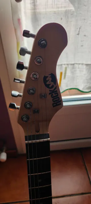 Guitarra eléctrica, amplificador y accesorios