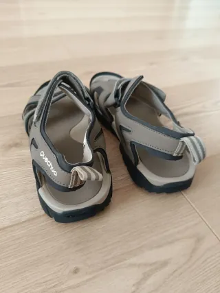 Sandalias senderismo Quechua Decathlon beige/gris