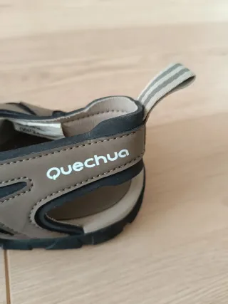Sandalias senderismo Quechua Decathlon beige/gris
