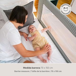 Barrera Cama Niños Abatible 150cm Interbaby