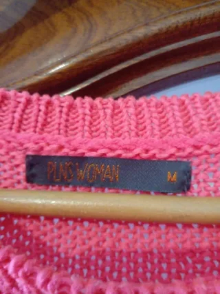 Jersey fino rosa mujer