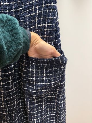 Vestido Zara Azul y Blanco