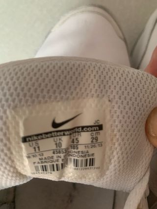 Zapatillas deportivas Nike hombre blancas y azules