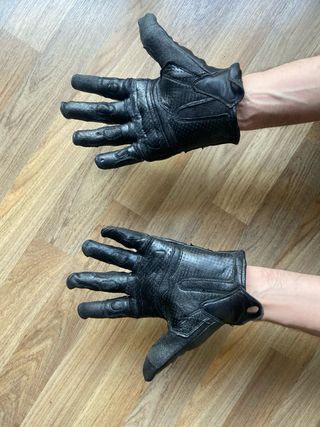 Guantes moto cuero hombre talla 6 / S