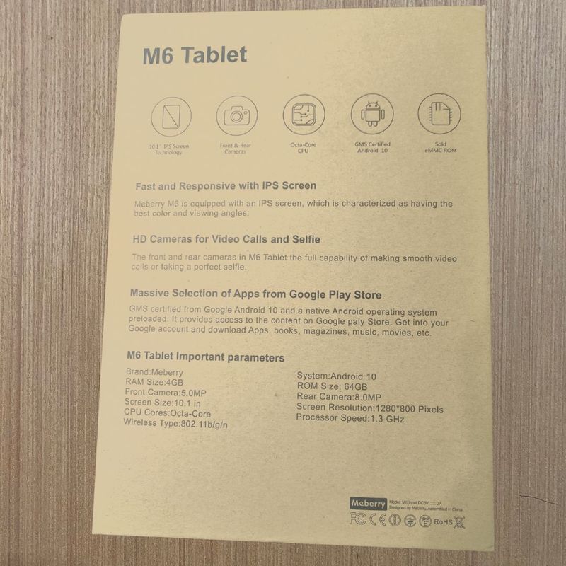 Tablet Meberry M6 10 64GB ¡COMO NUEVA + FUNDA! afbeelding 2
