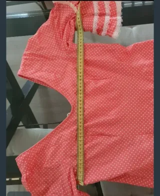 Traje de flamenca coral