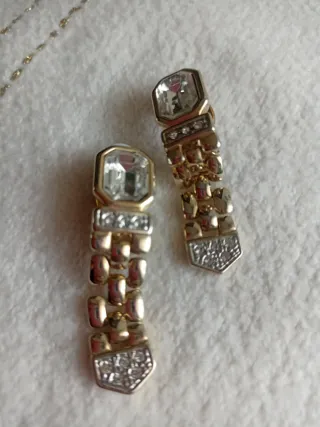 Pendientes Vintage Chapados Oro y Plata