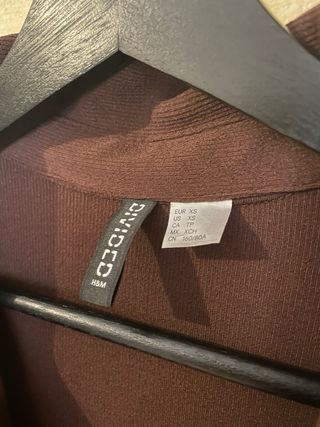 Vestido H&M Marrón Talla XS