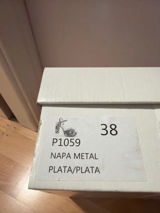 Sandalias de tacón plateadas