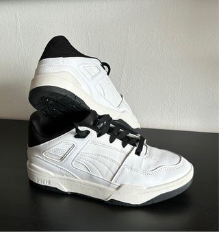 Zapatillas Puma Mujer Blancas y Negras