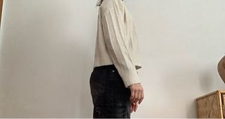 Jersey Mango Blanco. Talla S.