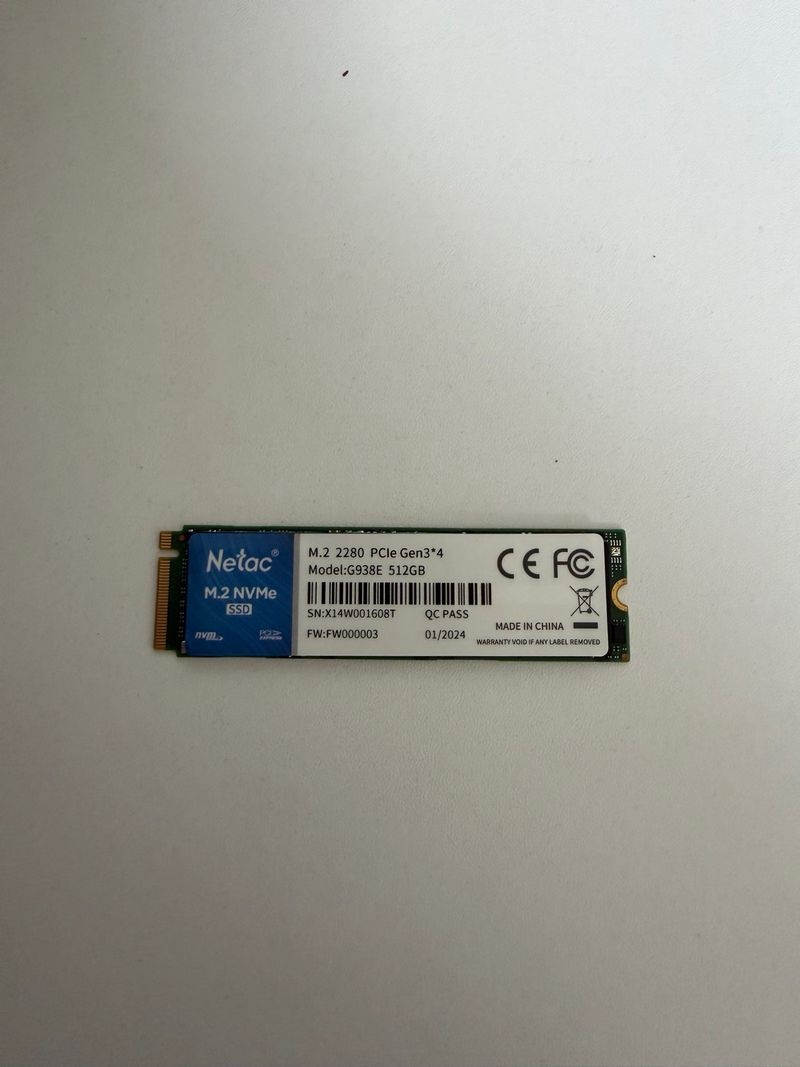 SSD M.2 NVMe 512GB PCIe Gen3 x4 Netac