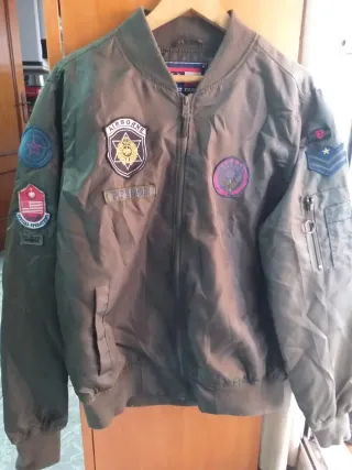 Chaqueta Estilo Militar Verde