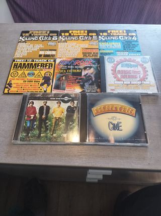 8 CDs Compilatorios Rock y Metal. Precio por unida