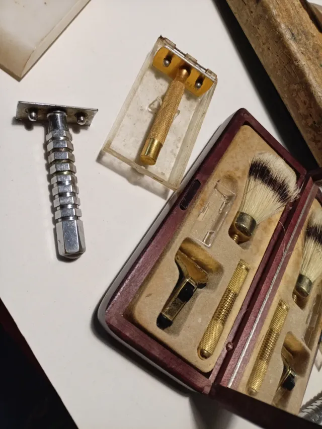3 Máquinas de Afeitar Antiguas Colección