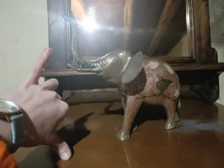 Elefante decorativo metal